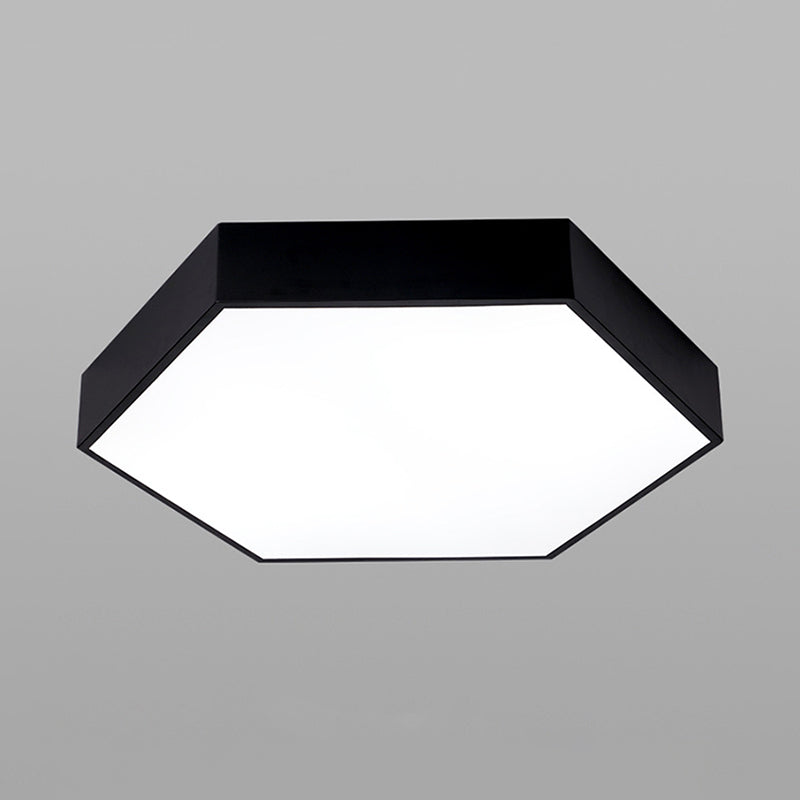 Nordic Hanging Ceiling Light: Honeycomb Gym Down Pendant In Black Led Iron Design