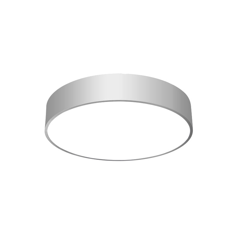 Minimalist Black/White Round Flush Mount Led Ceiling Light - 16/23.5/31.5 Diameter White / 16