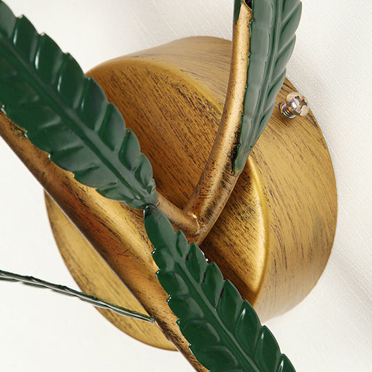 Retro Gradient Pink/Red Tulip Sconce - 3-Light Wall Lighting For Stylish Living Room Decor