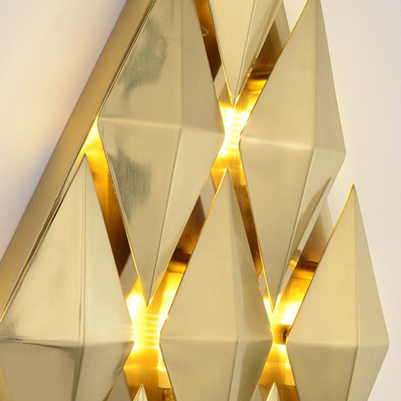 7 & 11 Rhombus Metal Sconce Light - Colonial Style Wall Mounted Fixture