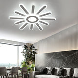 Contemporary Acrylic Led Ceiling Lamp In White For Study Room Hallway / 23.5