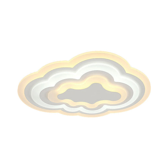 Stylish Cloud Led Ceiling Light For Kindergarten Porch - Simple & Elegant Design