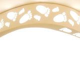 Modern Led Baby Room Ceiling Light - Hollow Triangle Metal Acrylic Fixture