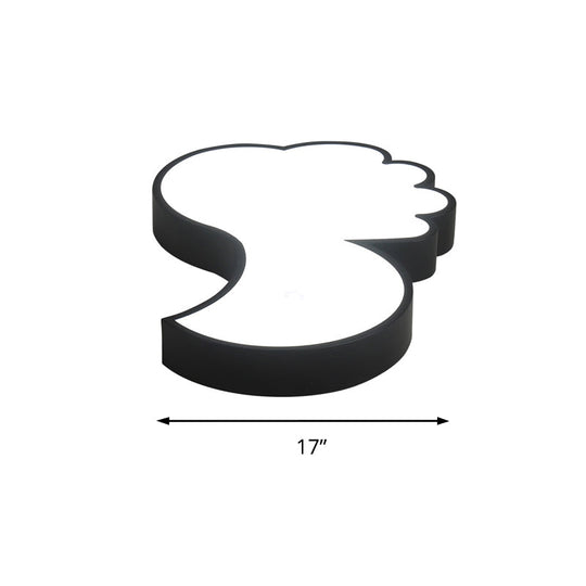 Cute Thumbs - Up Led Ceiling Lamp For Energy - Saving Study Room Lighting