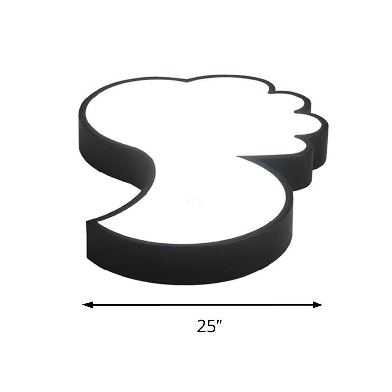 Cute Thumbs - Up Led Ceiling Lamp For Energy - Saving Study Room Lighting