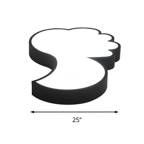 Cute Thumbs-Up Led Ceiling Lamp For Energy-Saving Study Room Lighting