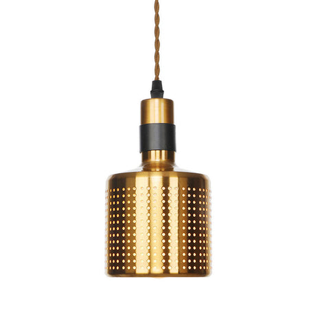 Antiqued Iron Ceiling Pendant Light With Bronze Disc Dome And Cone Finishes - Ideal For Dining Rooms
