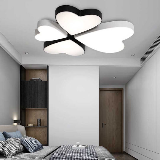 Modern Led Acrylic Flush Mount Ceiling Light For Living Room - Contemporary Lighting