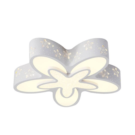 Starfish Shaped Kindergarten Ceiling Light - Acrylic Flush Mount Cartoon Fixture