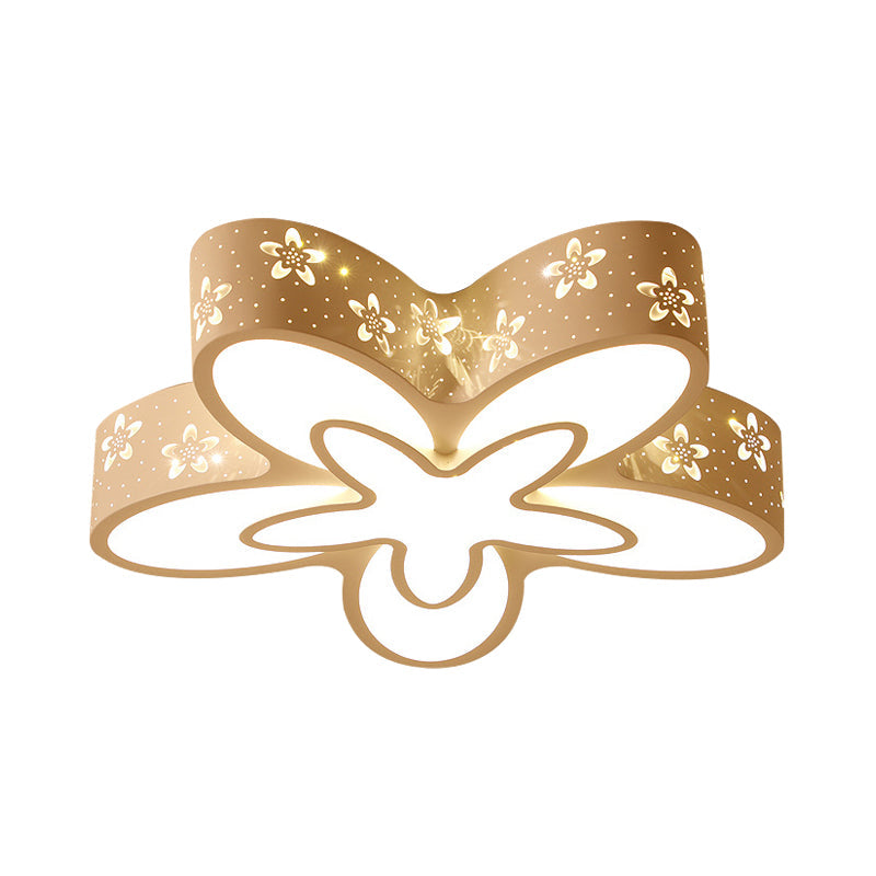 Starfish Shaped Kindergarten Ceiling Light - Acrylic Flush Mount Cartoon Fixture