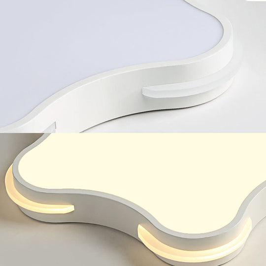 Modern White Star Led Ceiling Lamp For Boys’ Bedroom