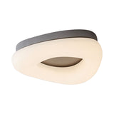 Minimal Grey/Coffee Led Ceiling Mount Light - Modern Acrylic Shade Corridor Flushmount