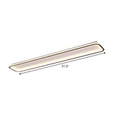 Minimalist Black Led Ceiling Light In Warm/White Available 3 Lengths