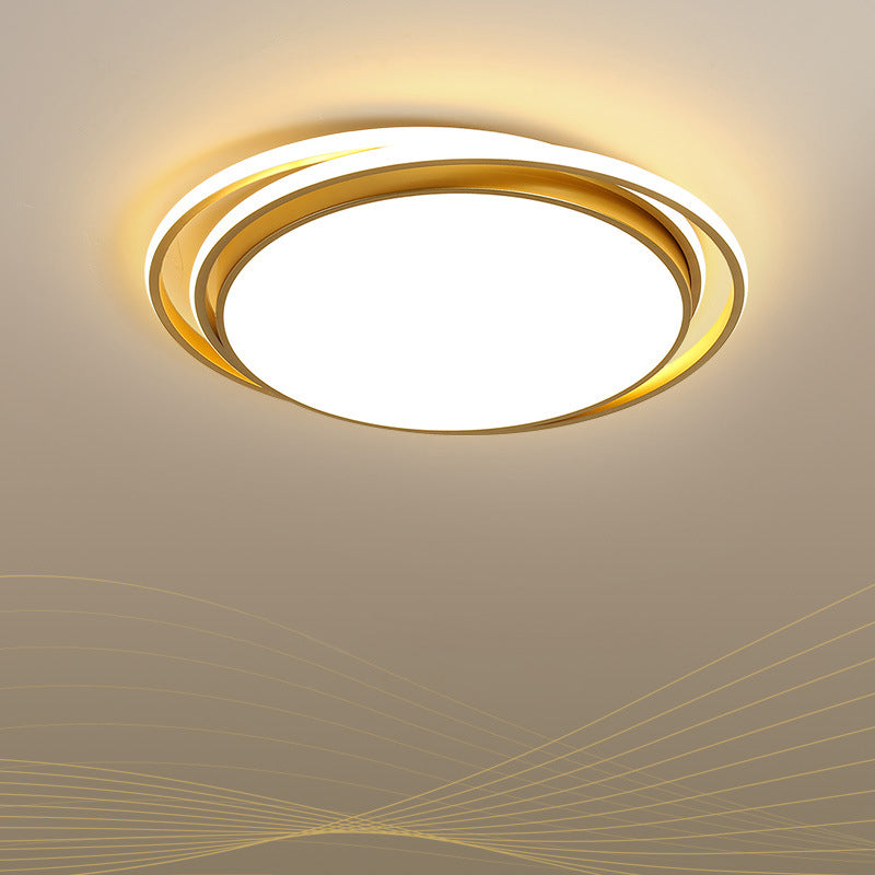 15/19 Extra-Thin Round Flush Mounted Led Ceiling Lamp - Minimalistic Acrylic Design In