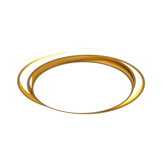 15/19 Extra-Thin Round Flush Mounted Led Ceiling Lamp - Minimalistic Acrylic Design In