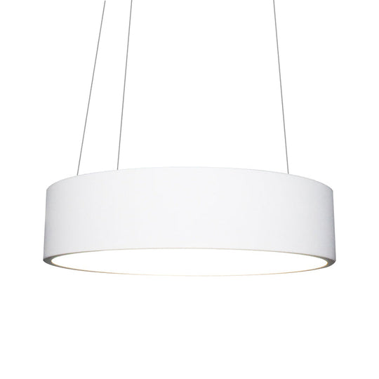 Modern Led Pendant Chandelier - Grey/White Circle Ceiling Light With Acrylic Shade 18’/23.5’ W