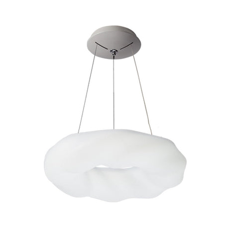 White Cloud Shaped Led Chandelier For Modern Living Rooms