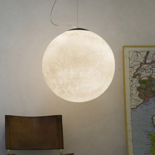 Romantic Modern White Glass Pendulum Light - 1-Light Ceiling Hang Lamp 10/12/16 Wide / 10