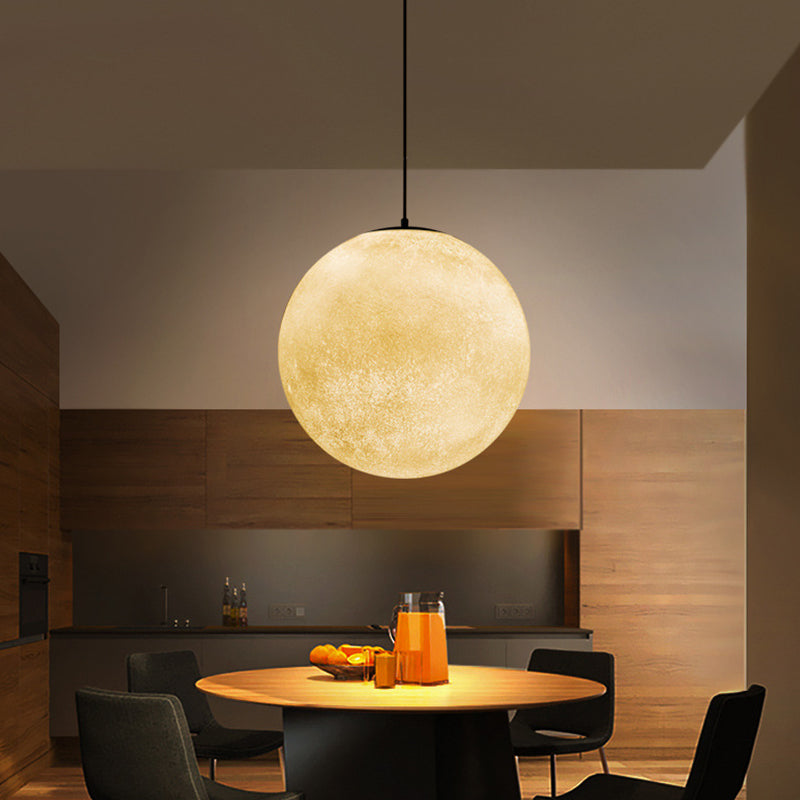 Romantic Modern White Glass Pendulum Light - 1-Light Ceiling Hang Lamp 10/12/16 Wide