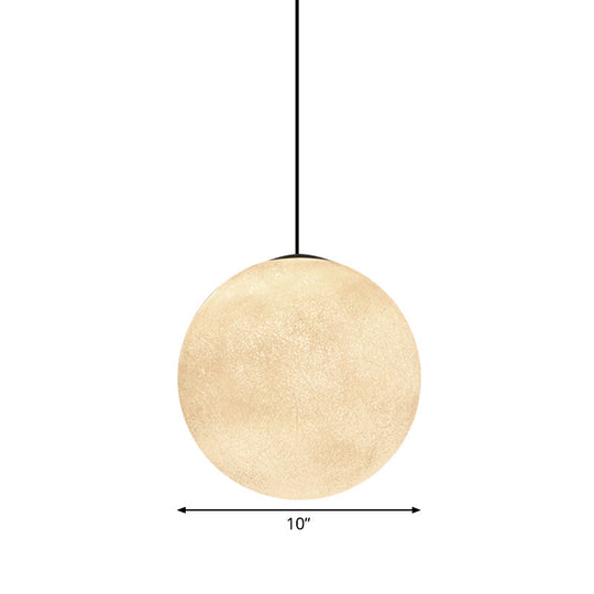 Romantic Modern White Glass Pendulum Light - 1-Light Ceiling Hang Lamp 10/12/16 Wide