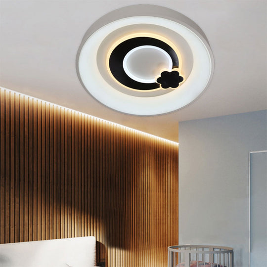 Modern White Led Ceiling Light – Stylish Acrylic Lamp For Kitchen Hallway