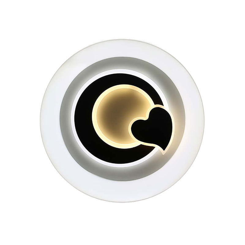 Modern White Led Ceiling Light – Stylish Acrylic Lamp For Kitchen Hallway