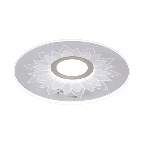 Kids Cartoon Led White Ceiling Lamp With Acrylic Flower Design