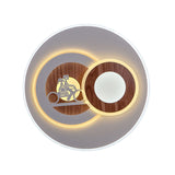 Sleek Acrylic Led Flush Mount Ceiling Light For Corridors Contemporary White Design