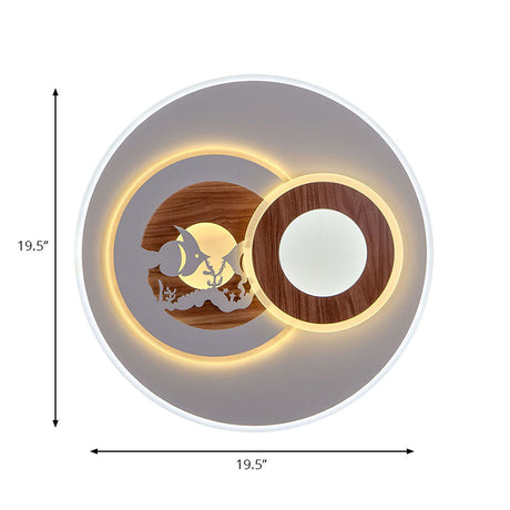 Sleek Acrylic Led Flush Mount Ceiling Light For Corridors Contemporary White Design