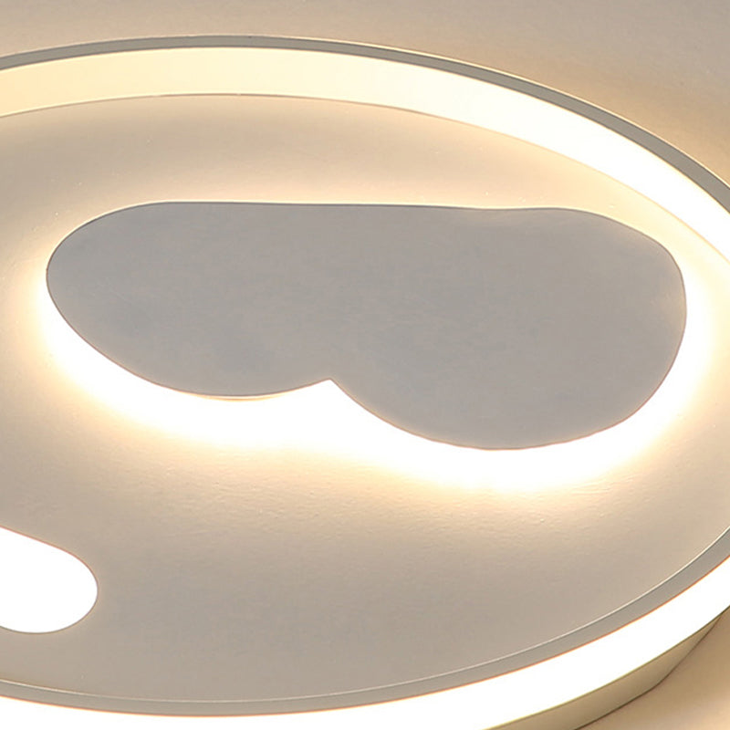 Contemporary Heart Ceiling Lamp – Led Acrylic Flush Mount Light For Hotel Hallway