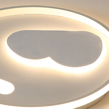 Contemporary Heart Ceiling Lamp Led Acrylic Flush Mount Light For Hotel Hallway
