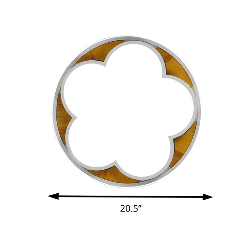 Contemporary Led Ceiling Mount Light For Kids Bedroom Flat Blossom Design