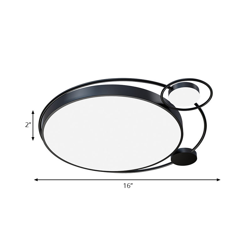 Modern Contemporary Flush Mount Acrylic Ceiling Light For Living Room