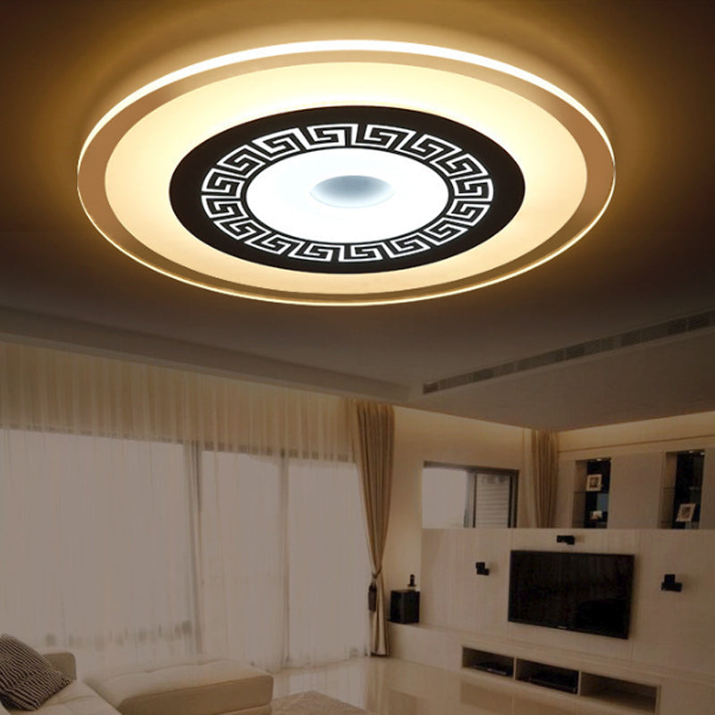 Modern Ultra-Thin Led Flush Mount Ceiling Light With Acrylic Shade – Ideal For Small Or Large