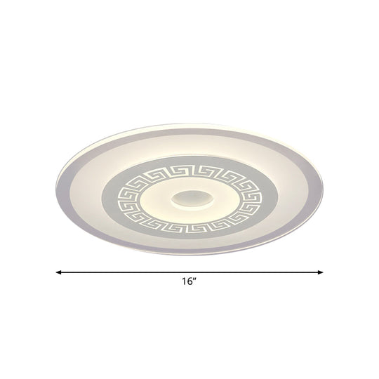 Modern Ultra-Thin Led Flush Mount Ceiling Light With Acrylic Shade – Ideal For Small Or Large