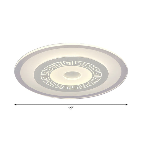 Modern Ultra-Thin Led Flush Mount Ceiling Light With Acrylic Shade – Ideal For Small Or Large
