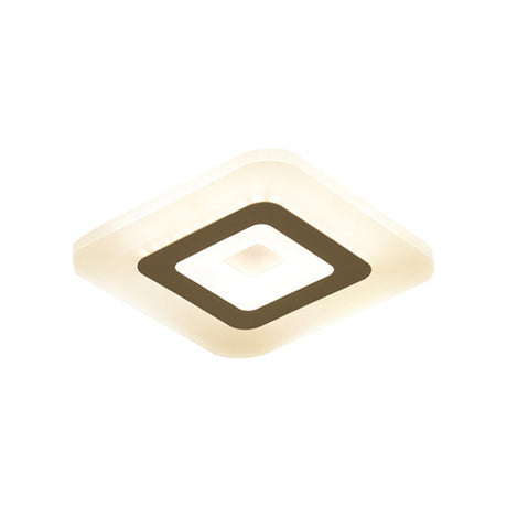 Sleek Led Ceiling Light With Acrylic Shade For Narrow Spaces