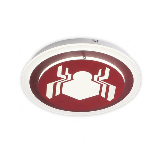 Playful Cartoon Ceiling Light For Kindergarten - Acrylic Flush Mount Fixture
