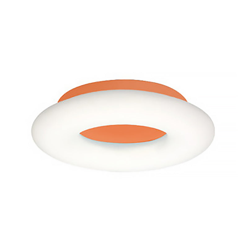 Doughnut Cartoon Flush Mount Ceiling Light For Kindergarten