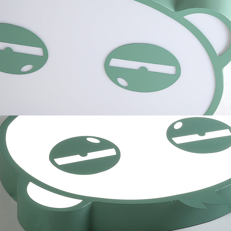 Here Are Two Options:

1. Panda Flushmount Nursery Light - Colorful Animal Led Ceiling Lamp
2.