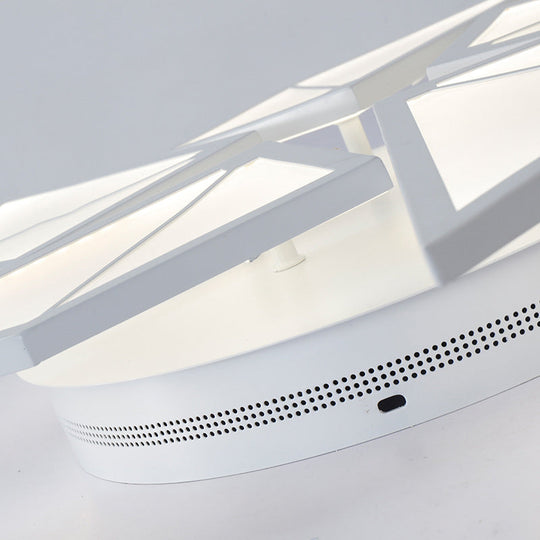 White Led Flush Ceiling Light: Acrylic Tangram - Shaped Innovatively Designed For Baby Room