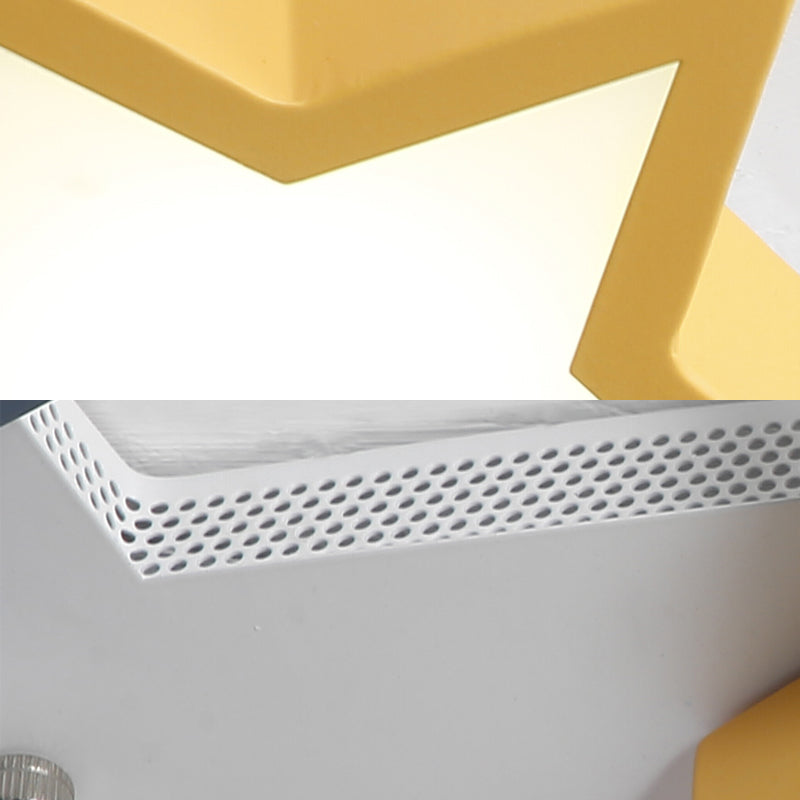 Stylish Acrylic Starry Flush Ceiling Light For Kid’s Bedroom - Nordic Style With Colorful Led