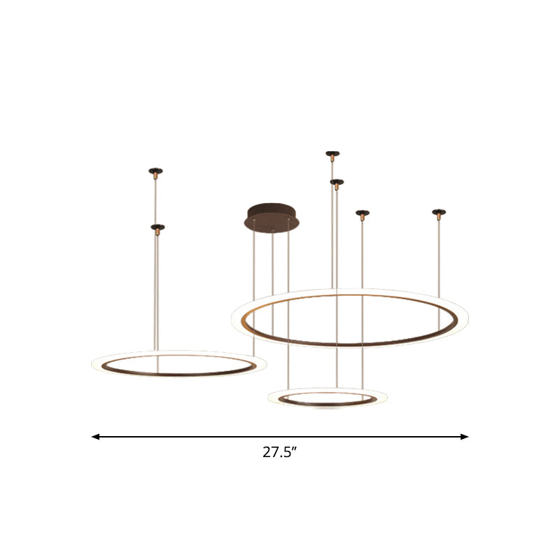 Modern Acrylic Led Chandelier - Small/Large Sizes 3/4 Tiers Ceiling Pendant Light Fixture