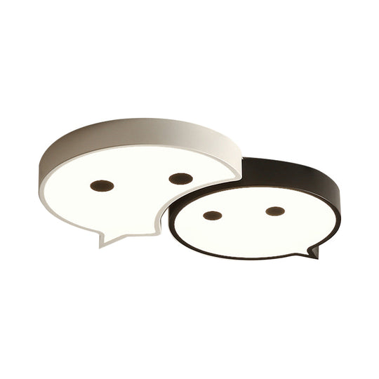 Baby Elf Led Ceiling Mount Light: Charming Metal And Acrylic Lamp For Child’s Bedroom