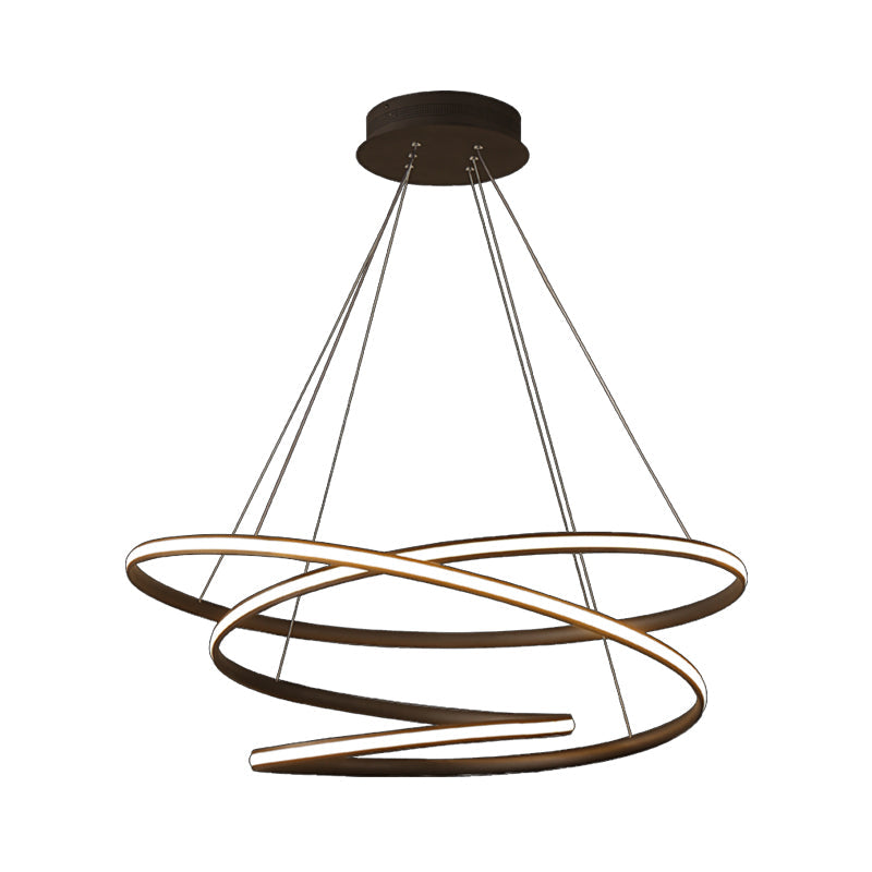 Modern Acrylic Chandelier Pendant Light Fixture With Led Suspension In Warm/White Available
