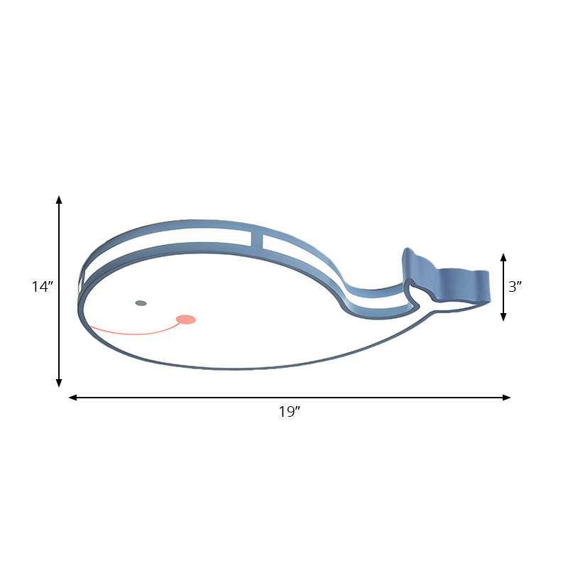 Whale Baby Cartoon Led Flush Mount Ceiling Light For Bedroom’ This Revised Title Maintains The