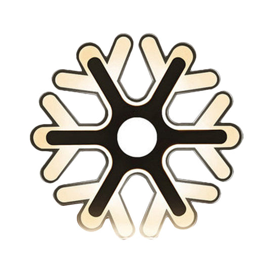 Minimalistic White Acrylic Led Wall Lamp For Bedroom - Diamond Twig Flower Design