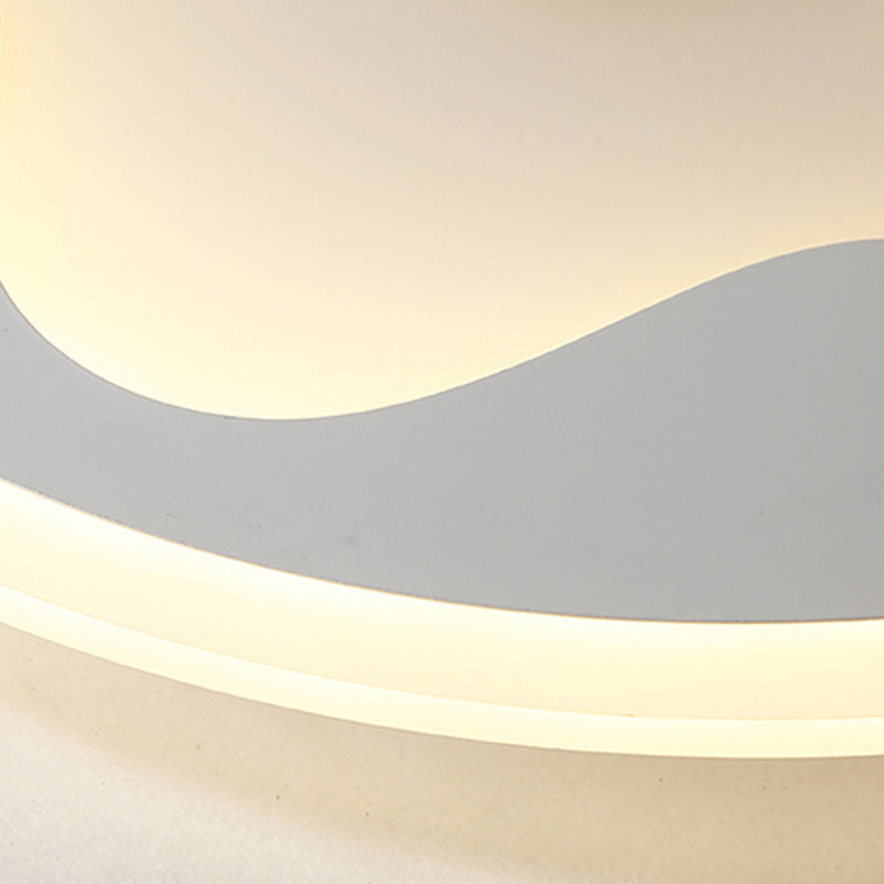 Led Acrylic Star Ceiling Light - Modern Flush Mount For Nursing Room & Hallway (White)