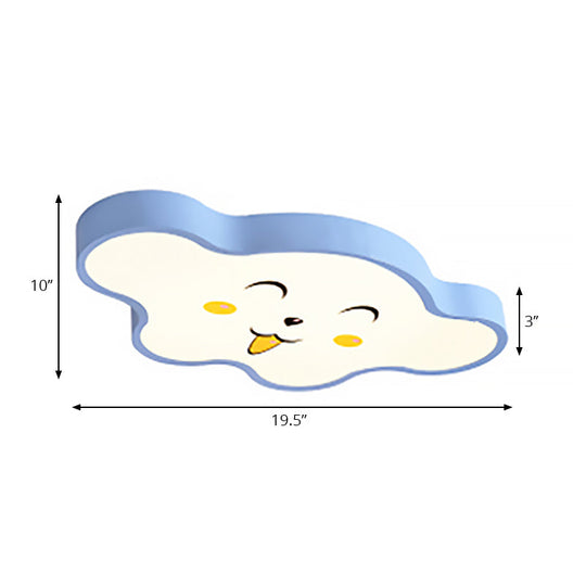Cloudy Kid Bedroom Ceiling Light - Acrylic Cartoon Flush Mount