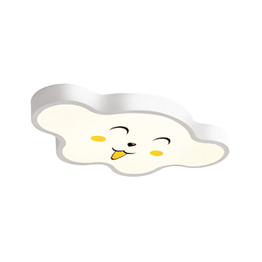 Cloudy Kid Bedroom Ceiling Light - Acrylic Cartoon Flush Mount -  Luna Light Studios